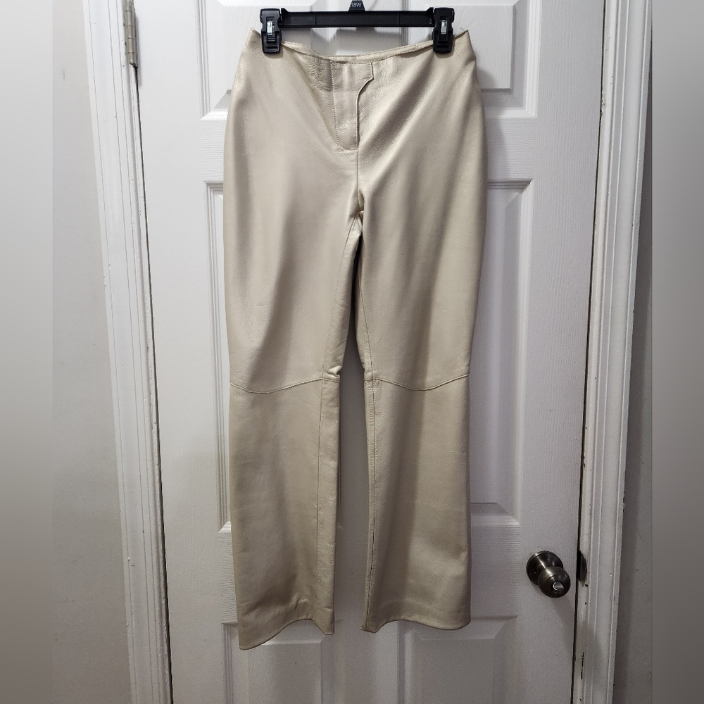 Vintage 90s Metallic Leather Pants